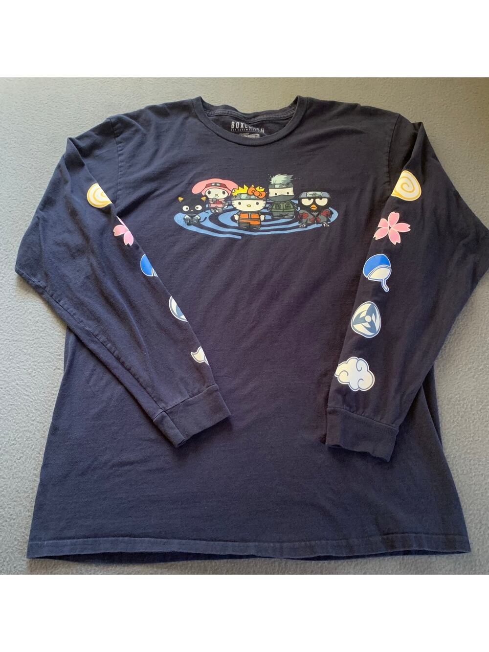 Naruto Shippuden x Hello Kitty and Friends Box Lunch Long Sleeve T-Shirt Large